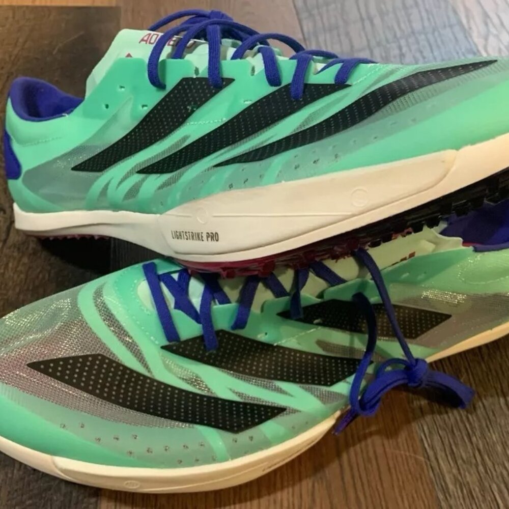 Adidas Adizero Ambition Distance Track Spikes Men’s Size 13 Green GV9068